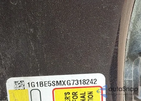 2016 Chevrolet Cruze Lt Auto from USA, damaged, VIN 1G1BE5SMXG7318242